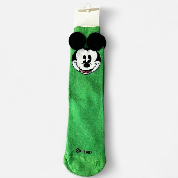 Vintage Disney Mickey Mouse Green and Black Casual Socks - Picture 2 of 4